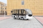 8-11 zitplaatsen Elektrische shuttle bus Low Speed Elektrisch toerismevoertuig Prachtig ontwerp